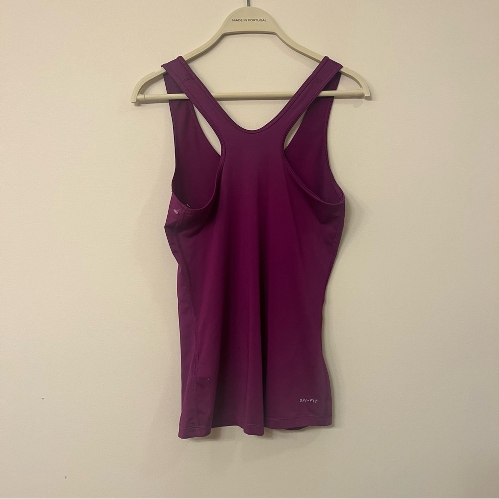 Nike Dri-Fit Purple Orange Women’s Small Athletic Tank Top Running loose - Picture 3 of 5